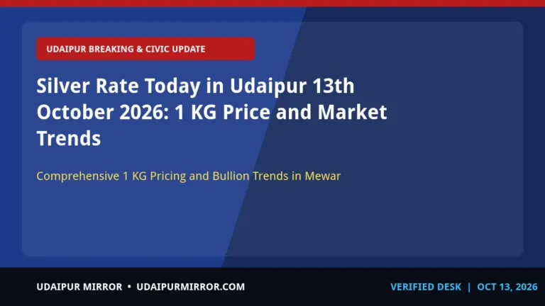 silver rate today in udaipur udaipur silver rate today 13 oct 2026