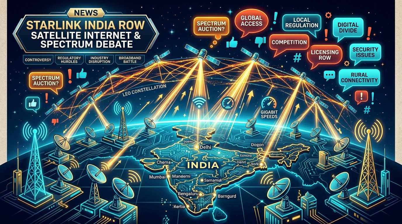 Starlink India Controversy Elon Musk Tweets Oligarch Claims and Spectrum Row
