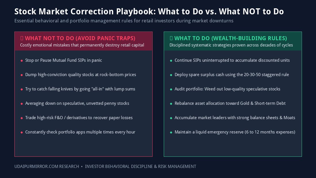 Stock Market Correction Dos and Donts Comparison Matrix for Retail Investors