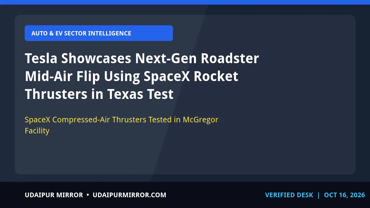 tesla next gen roadster spacex thruster tesla next-gen roadster mid-air flip