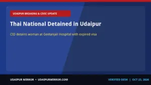 udaipur cid detains thai national thai national detained in udaipur