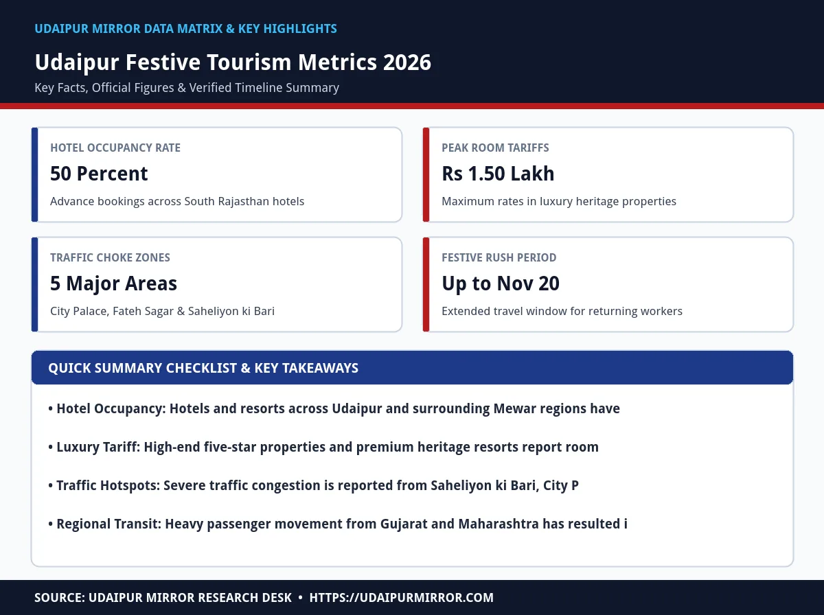 udaipur diwali tourism boom matrix card
