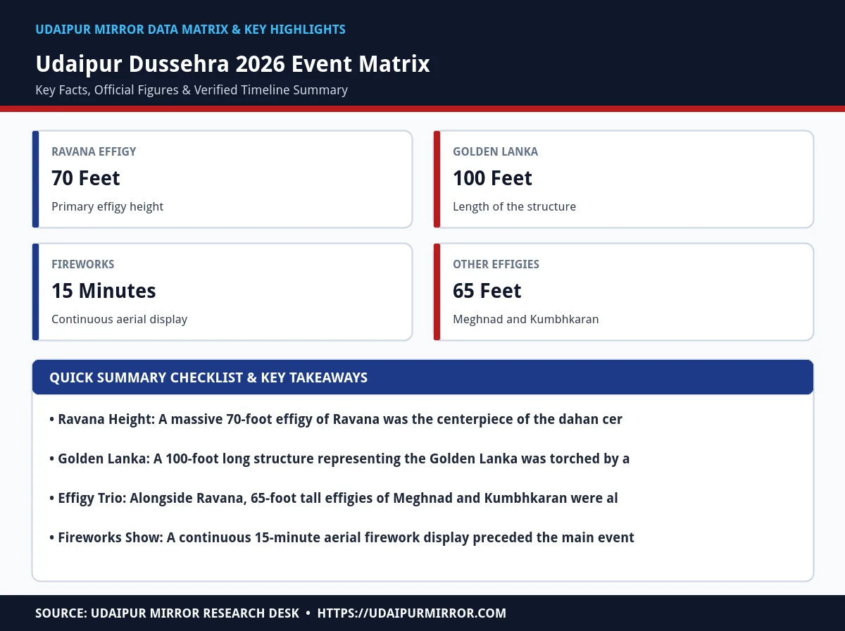 udaipur dussehra gandhi ground 2026 matrix card