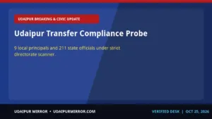 udaipur education directorate transfer compliance udaipur transfer compliance probe