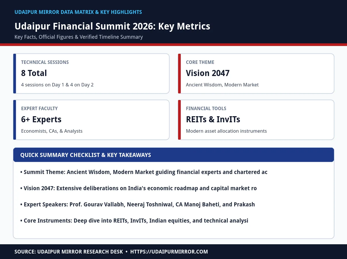 udaipur financial summit 2026 matrix card