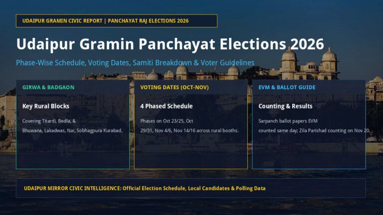 Udaipur Gramin Panchayat Elections 2026 Voting Dates and Schedule Banner