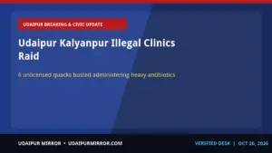 udaipur kalyanpur illegal clinics raid udaipur kalyanpur illegal clinics raid