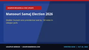 shabbir hussain udaipur mansouri samaj president mansouri samaj election 2026