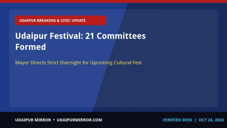 udaipur municipal corporation festival committees udaipur festival: 21 committees formed