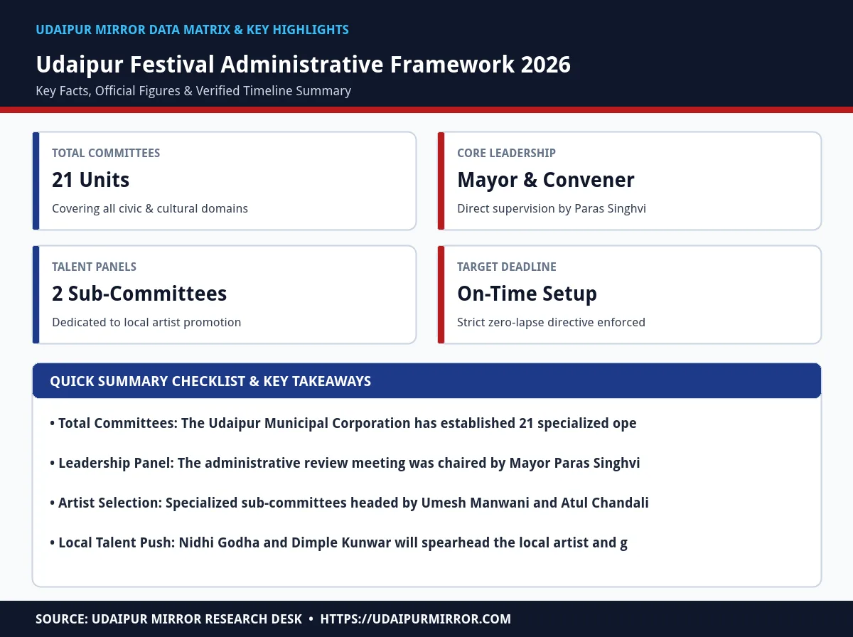 udaipur municipal corporation festival committees matrix card