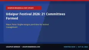 udaipur municipal corporation festival committees udaipur festival 2026: 21 committees formed