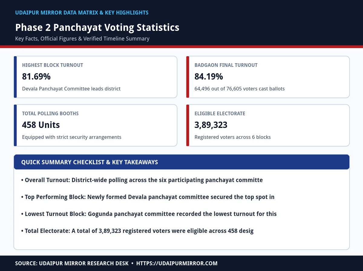 udaipur panchayat elections phase 2 matrix card