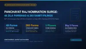 udaipur panchayat raj election nomination update 48 zila parishad 293 samiti filings banner