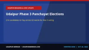 udaipur panchayat samiti elections phase 3 udaipur phase 3 panchayat elections