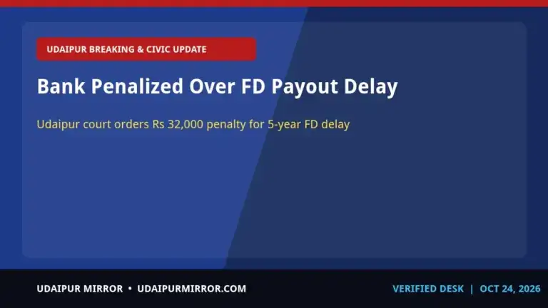 udaipur permanent lok adalat bank fd penalty udaipur bank fined rs 32k for fd delay