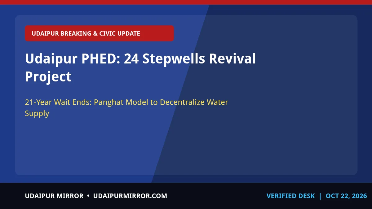 udaipur phed stepwell revival project udaipur phed: 24 stepwells revival project