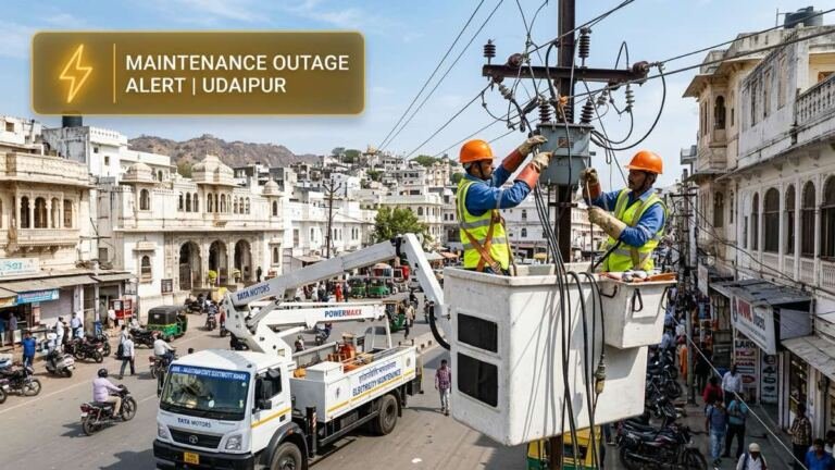 Udaipur Power Cut Alert 14 October 2026 - 5-Hour Electricity Maintenance Shutdown