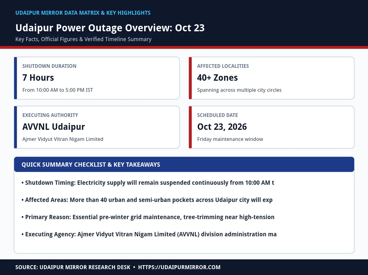 udaipur power cut october 23 matrix card