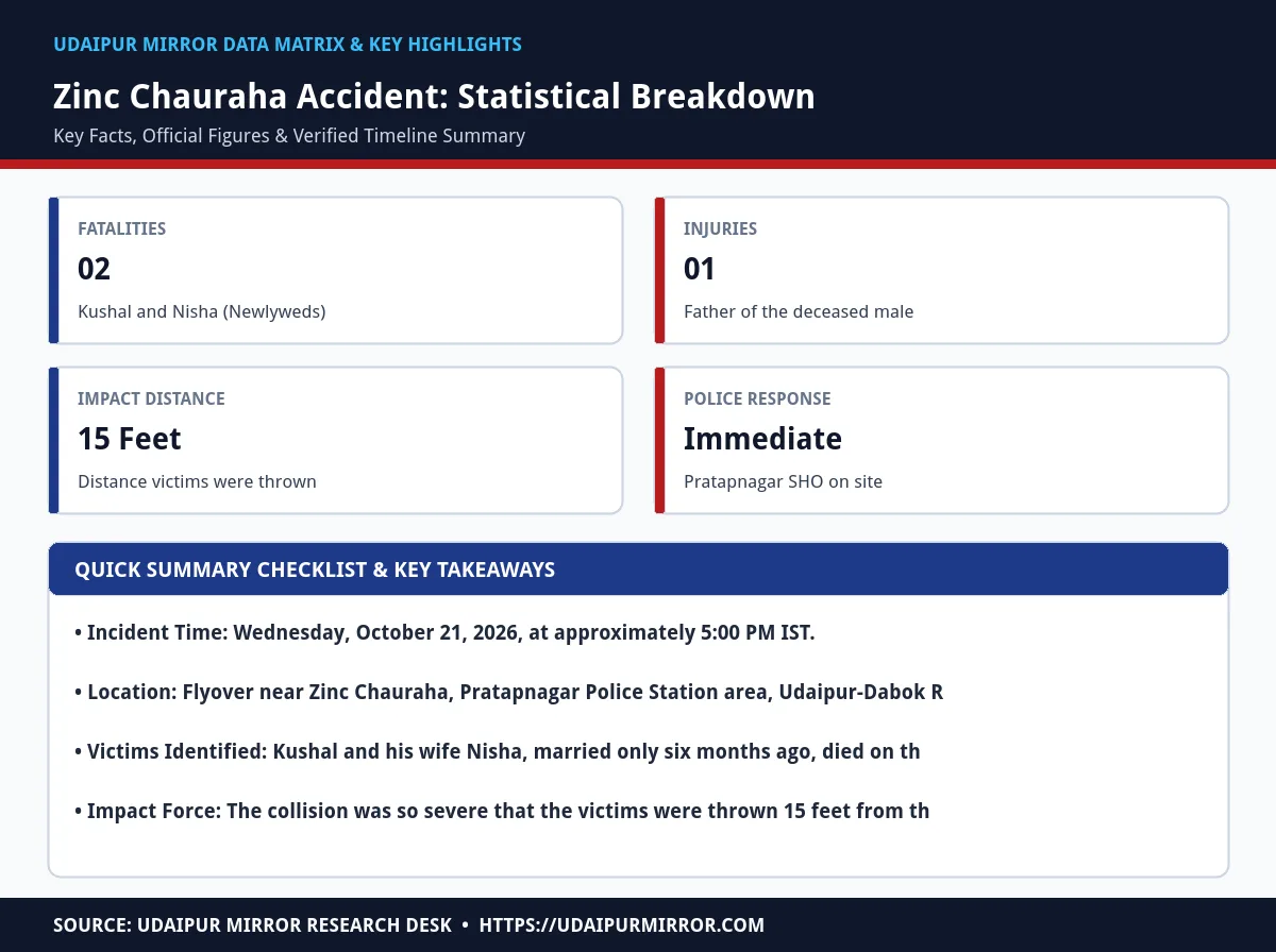 udaipur pratapnagar zinc chauraha accident matrix card