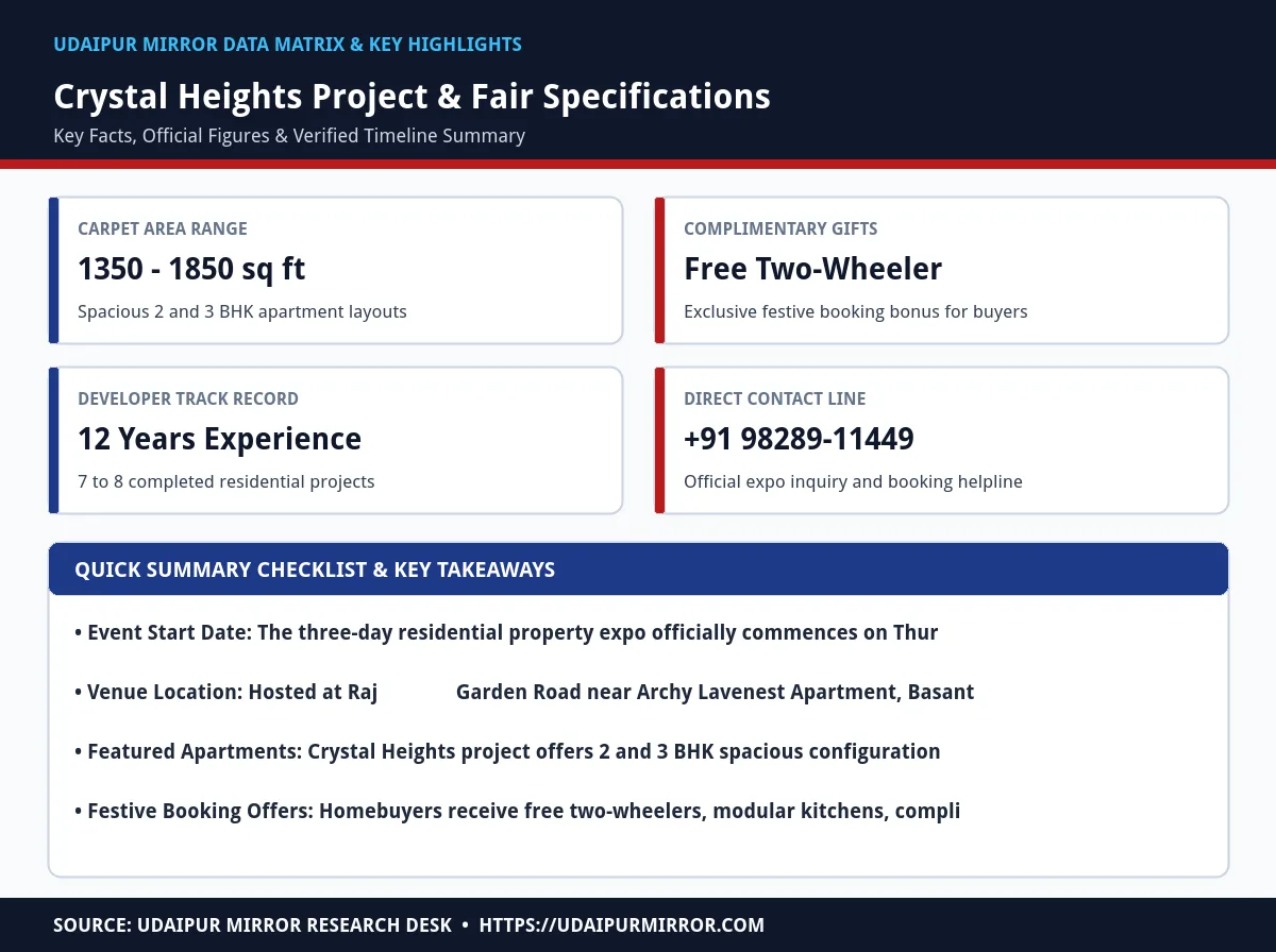 udaipur property fair 2026 matrix card