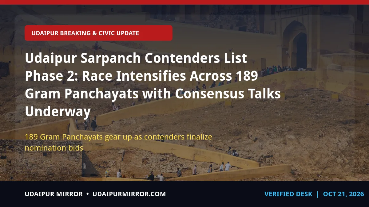 udaipur sarpanch contenders list udaipur phase 2 sarpanch race