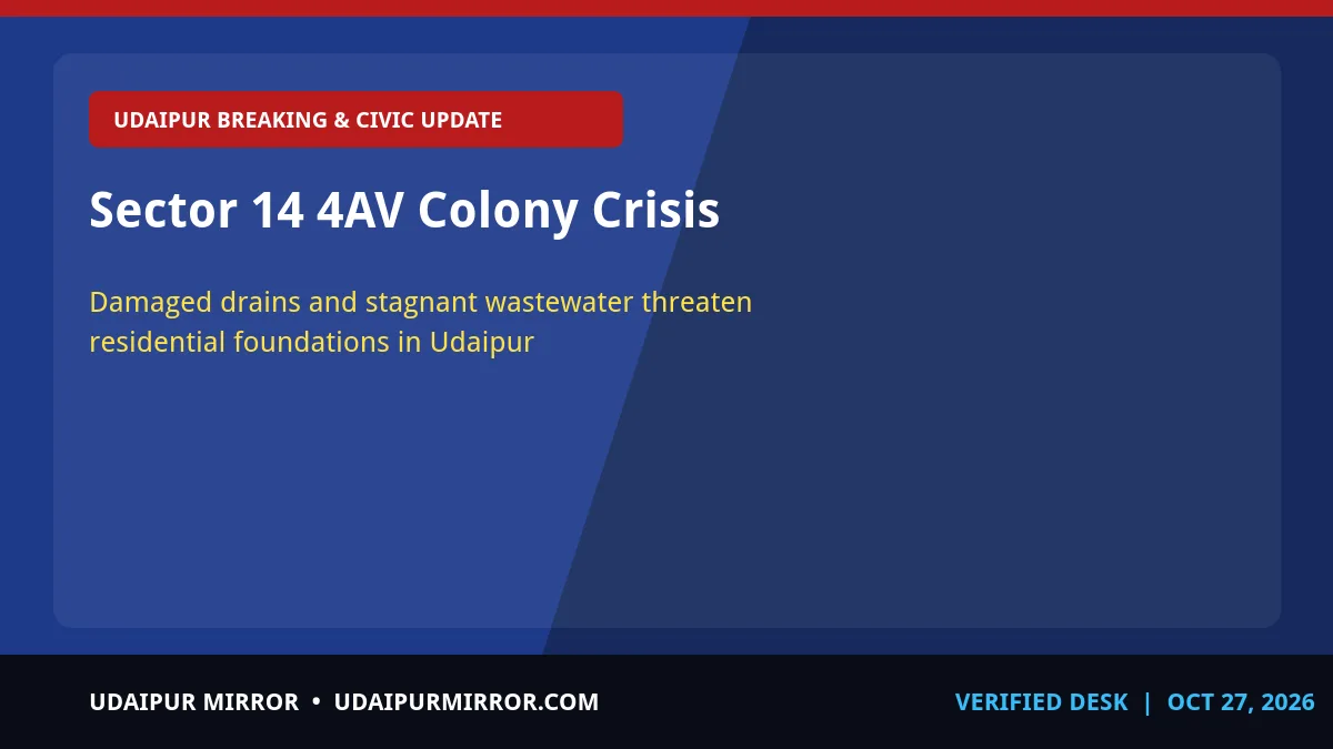 sector 14 4av colony drainage sector 14 4av colony crisis