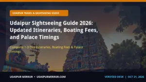 udaipur sightseeing guide 2026 udaipur 2026 travel guide