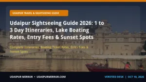 udaipur sightseeing guide and itineraries udaipur sightseeing & lake guide 2026