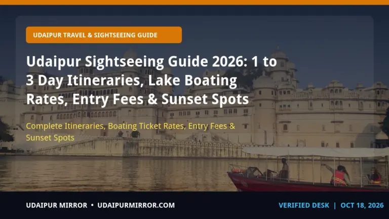 udaipur sightseeing guide and itineraries udaipur sightseeing & lake guide 2026