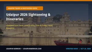 udaipur sightseeing itineraries lake guide udaipur 2026 sightseeing & itineraries