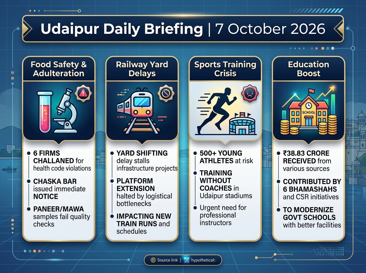 Udaipur Daily Briefing 7 October 2026 Infographic Digest Card