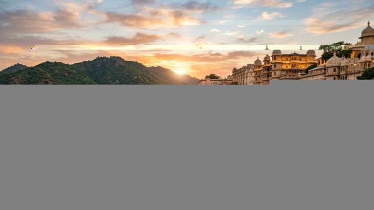 Udaipur top news today October 13 2026: Panoramic sunrise view of City Palace and Lake Pichola in Udaipur
