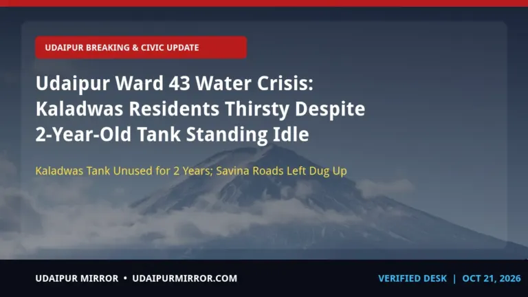 udaipur ward 43 water crisis udaipur ward 43 water crisis & civic woes