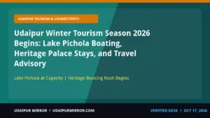 udaipur winter tourism season 2026 mewar tourism