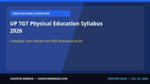up tgt physical education syllabus up tgt physical education syllabus 2026