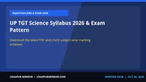 up tgt science syllabus 2026 up tgt science syllabus 2026 & exam pattern