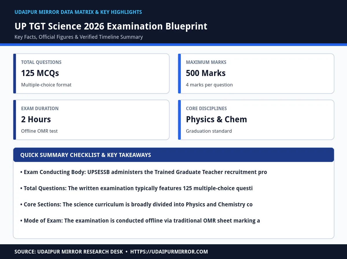 up tgt science syllabus 2026 matrix card