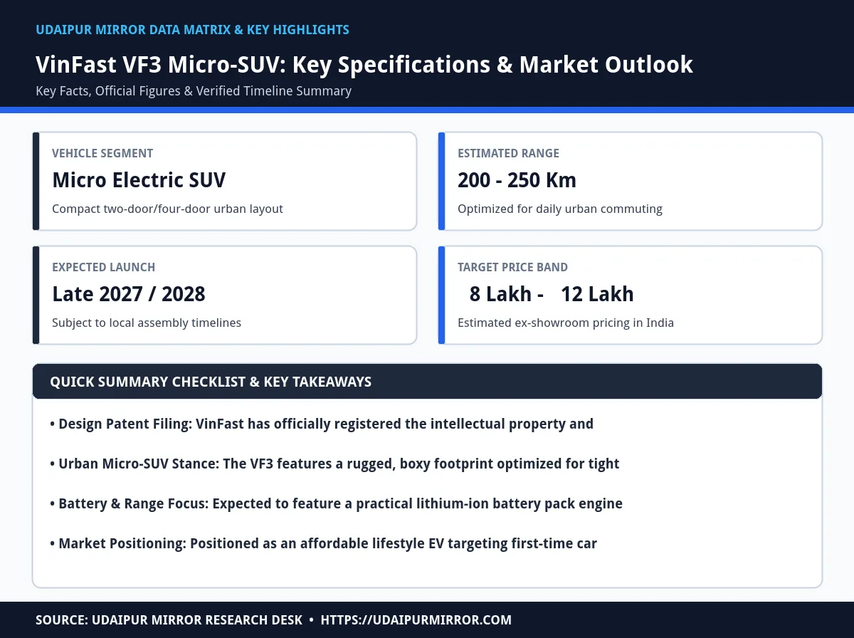 vinfast vf3 micro suv matrix card