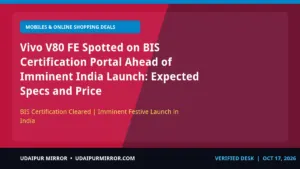 vivo v80 fe bis certification india smartphone hardware