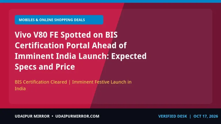 vivo v80 fe bis certification india smartphone hardware