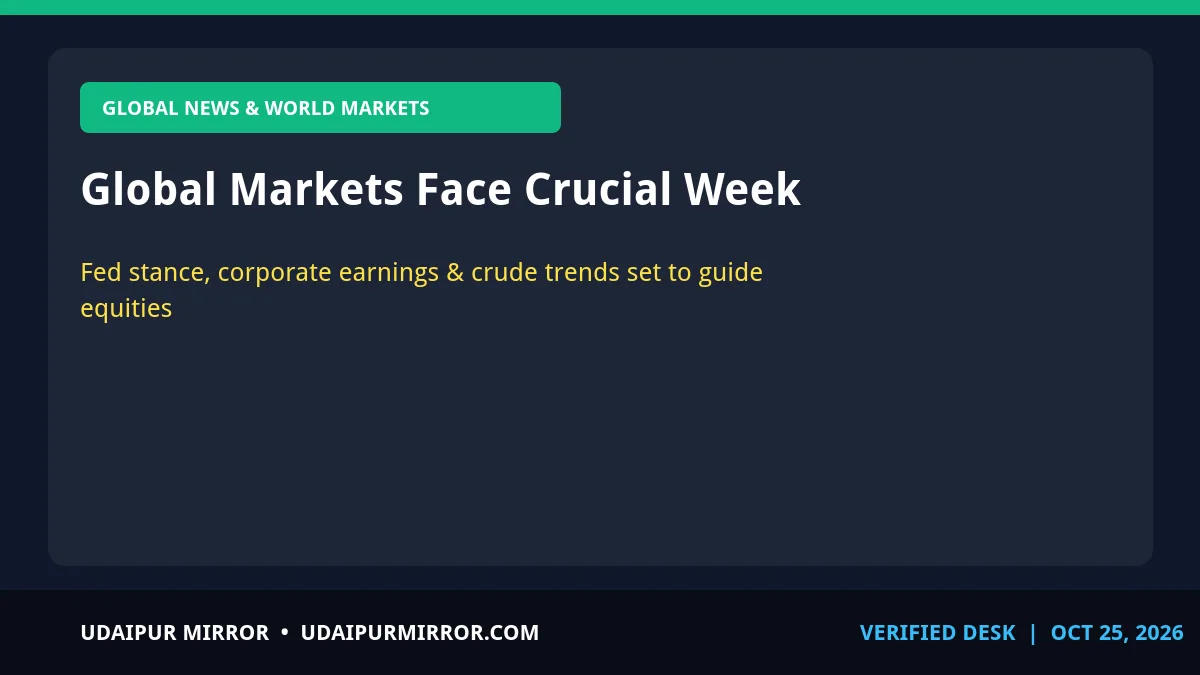 fed policy verdict and crude oil global markets face crucial week