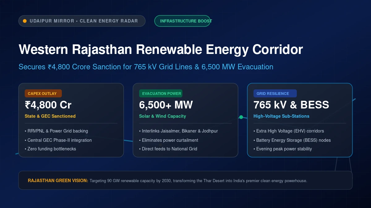Western Rajasthan renewable energy corridor secures 4800 crore boost banner